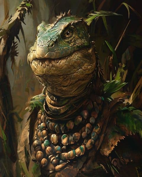 Lizardfolk portrait
