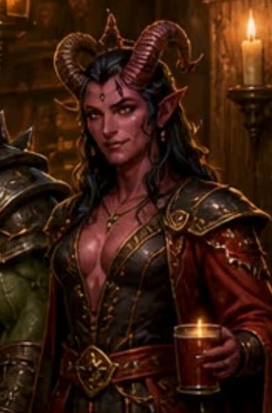Tiefling portrait